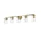 Z-Lite Thayer Vanity, 5-Light, 39 In.W x 5.75 In.L x 8.75 In.H, Luxe Gold/Clear 742-5V-LG - alternate 8